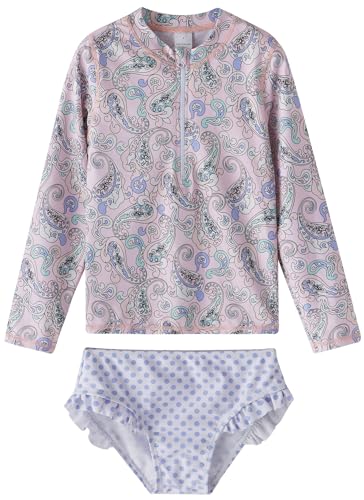 Image of Toddler Girls Swimsuit Rash Guard Sets 2-Piece Bathing Suits UPF 50+ Summer Kids Swimwear 2-7T