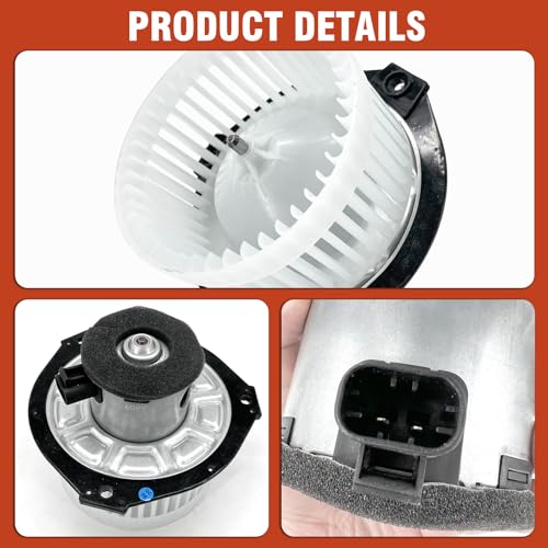 Image of AC Heater Blower Motor with Fan Fit for Chevrolet Trailblazer 2002-2005, for Saab 9-7x 2005-2007, for GMC Envoy 2002-2005, for Buick Rainier 2004-2007, Replace #700109, 52498916, 89018747