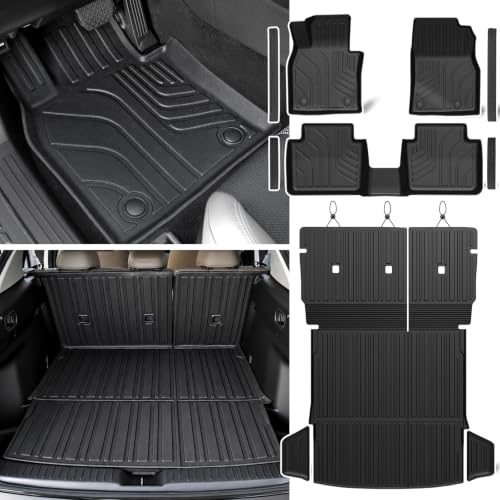 Image of Floor Mats Set for 2023-2026 Mazda CX-50 Gas, All Weather TPE Backrest Mat Trunk Mat Cargo Liner Door Sill Guards Accessories for CX50 (for Mazda CX-50 | 2023-2026)