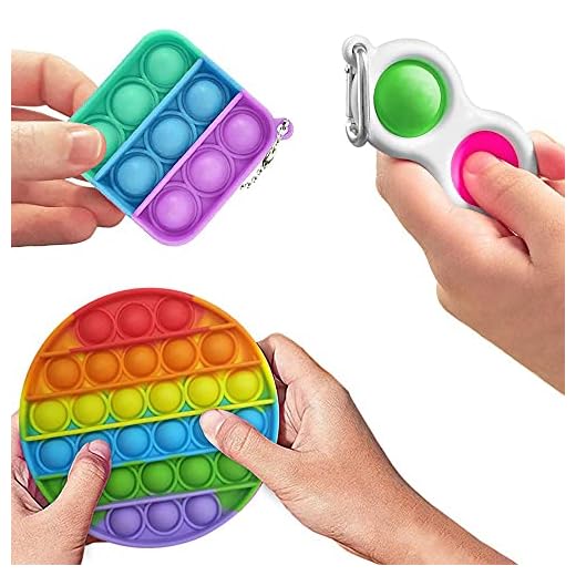 4-Pack Fidget Toys - Pop It, Simple Dimple