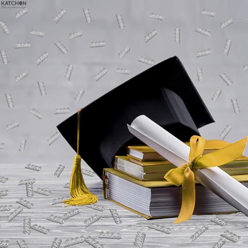 Image of Graduation Decorations 2026 - Pack Of 500 | Silver 2026 Graduations Confetti | Graduation Confetti 2026, Silver Graduation Confetti for Graduation Confetti Class of 2026 | Grad confetti, KatchOn