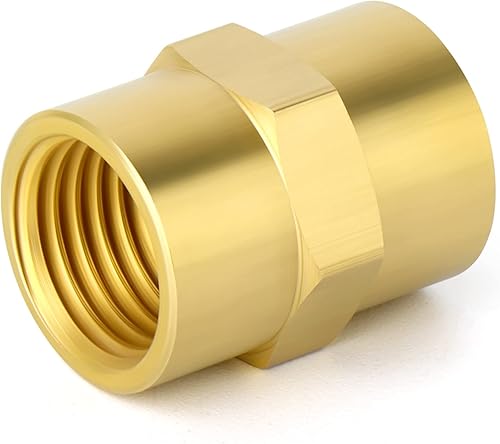 Miniatura 7 de GASHER 2 piezas de accesorios de tubería de latón, adaptador reductor, tubo hembra de 1 pulgada x tubo hembra de 1 pulgada