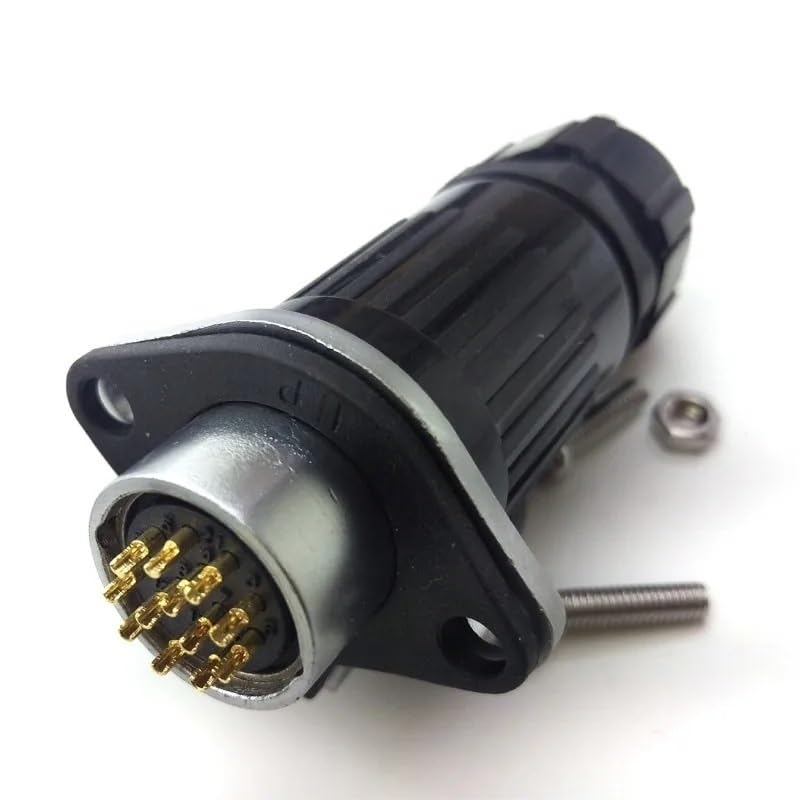 Conector Panel Aviación 12 Pines IP67 HP20 Series miniatura 5