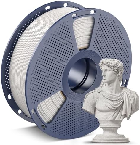 SUNLU PLA Marmor Filament 1.75mm Hellkastanienbraun Marble PLA | 600 mm/s High Speed Marble Filament, Natürliche Marmorähnliche Textur, 1KG Spule (2.2lbs), Maßgenauigkeit +/- 0.02m