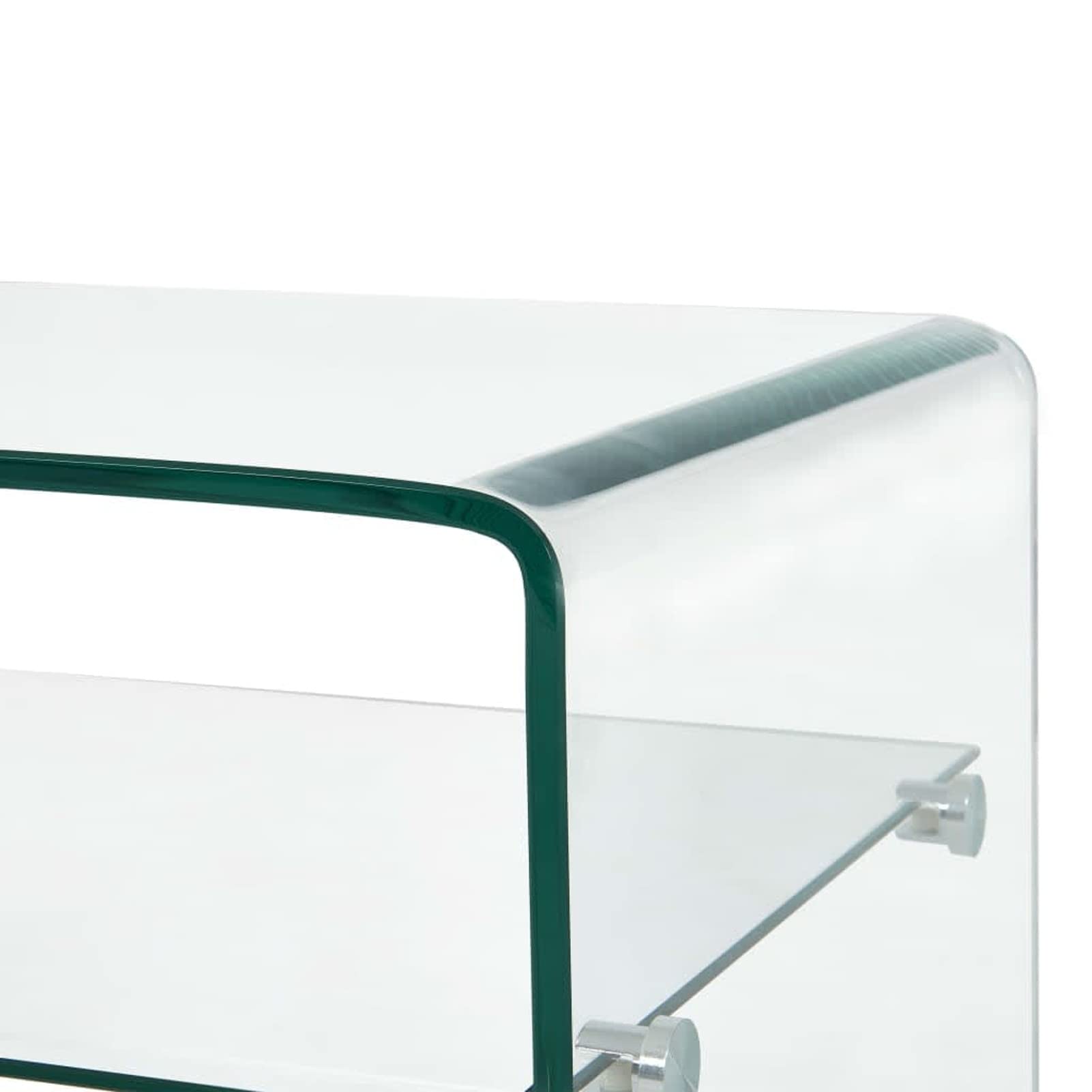ShGaxin Mesa de Centro, Mesa Baja Salon, Mesa Centro Salon, Mueble Salon, Mesa Auxiliar, Mesa Cafe, Mesita Salon, de Vidrio Templado Transparente 98x45x31 cm