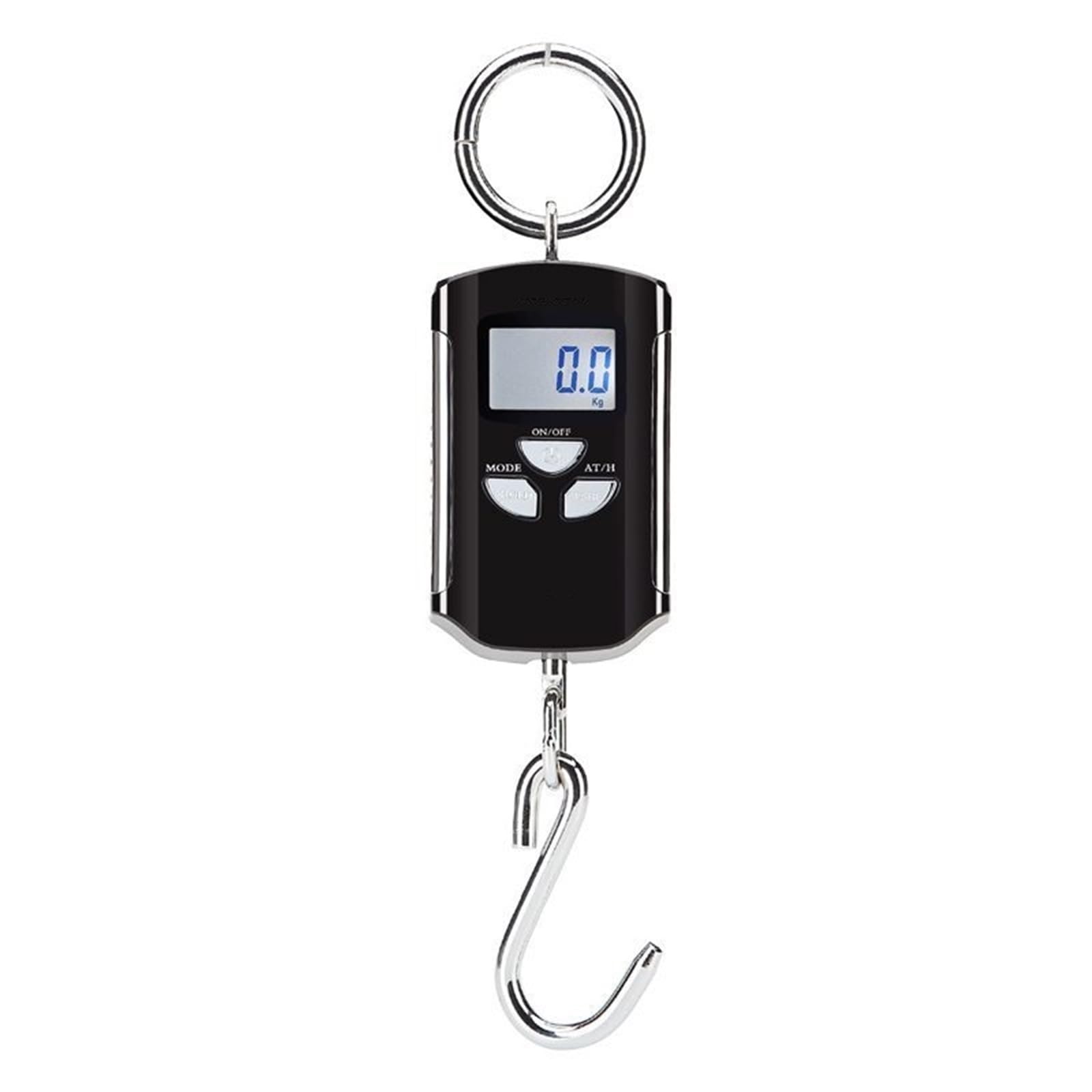 Digital Crane Scale, 200kg/100g Crane Scale Mini Heavy Electronic Digital Stainless Steel Hook Hanging Weight(Nero)