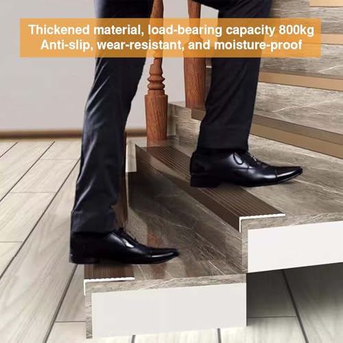 Protector de borde de escalera de aluminio para evitar caídas y roturas 7