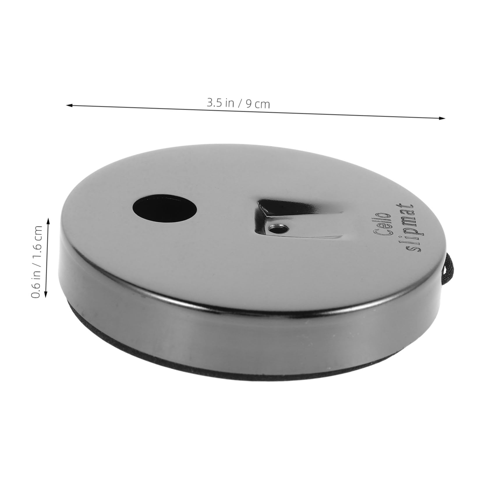 BESPORTBLE Cello Endpin Skid Mat Heavy Duty Cello Stopper for Secure Performance Fit Non Slip Pad Durable Instrument Protection for Cellists and String Instruments