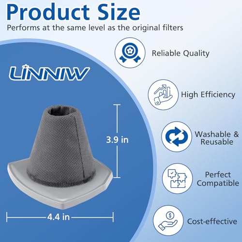La Mejor Selección de Filtros para aspiradoras disponible en línea. 8 Filtros para aspiradoras marca LINNIW (2)