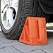 Wheel Chocks 2-Pack - Parking Block Set with 3 Ton Capacity - Wheel Chocks for RV Trailer, Motorcycle, Camper, Trucks, or Cars by Stalwart (Orange)