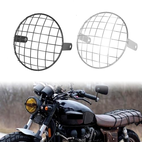 Protection phare moto contre les gravillons avec grille universelle