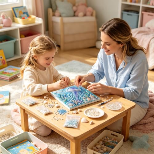 Kit de pintura mosaico con perlas para aliviar el estrés en adultos 3