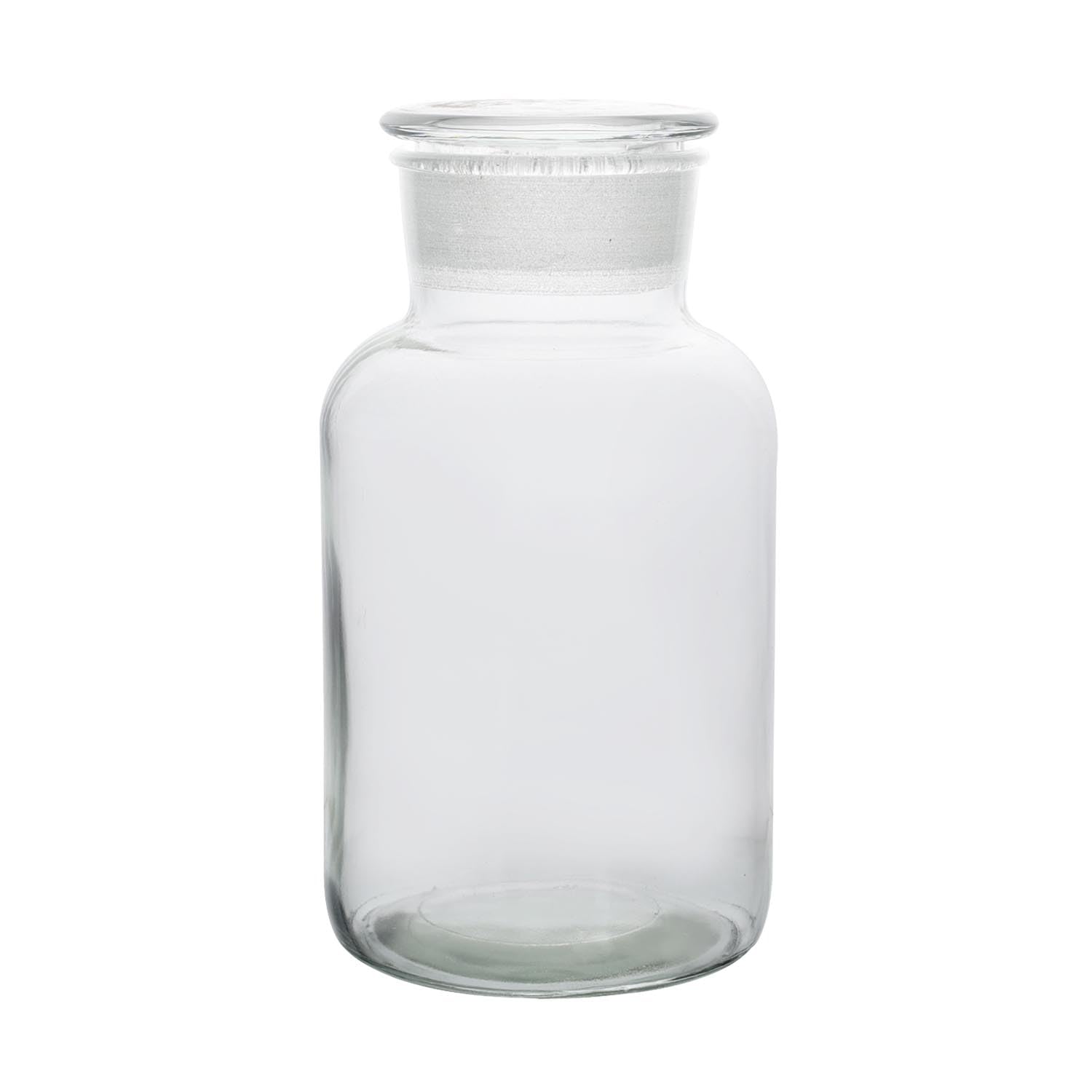 Unique Home Living Clear Uhl Apothecary Jar Reagent Bottle, 2500Ml Glass Storage Jars With Lid, Vintage Style Container, Reusable Refillable Bottles For Essential Oils, Bath Salts, Lotion, Perfume