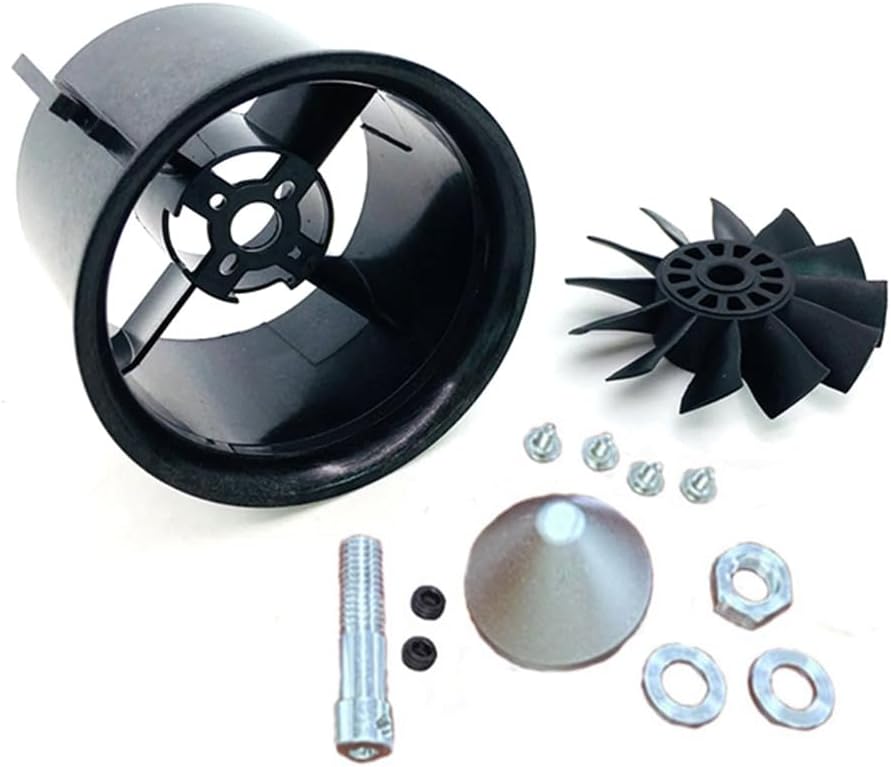 RC 70mm Duct Fan Unit 12-Blade Propeller Kit Set for RC 1500g Ducted Fan EDF Jet aeroplane