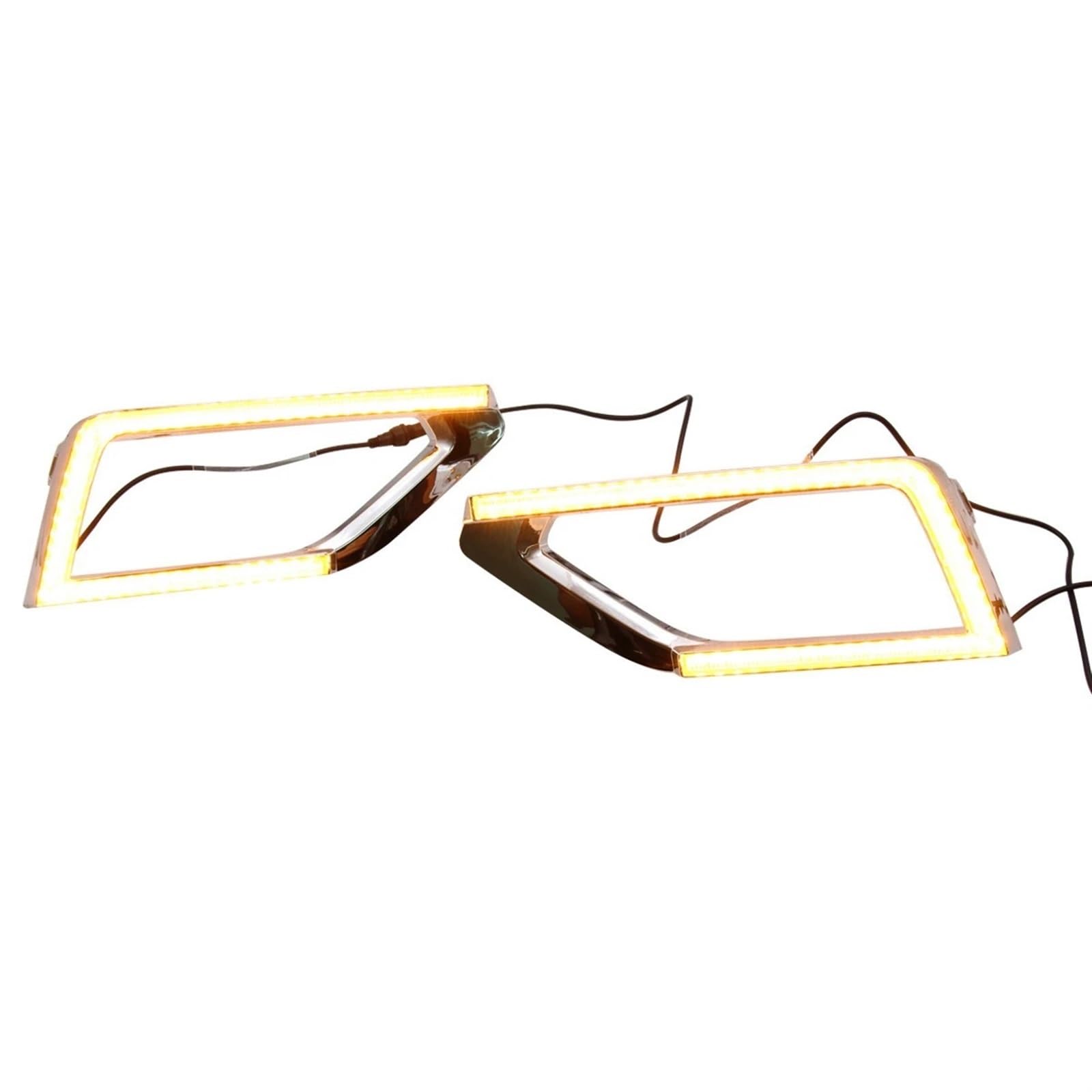 NEGRO LED Daytime Running Lights Fit For Teramont Atlas 2017-2018 Fog Lamp With Yellow Turn Signal DRL lampa światła do jazdy