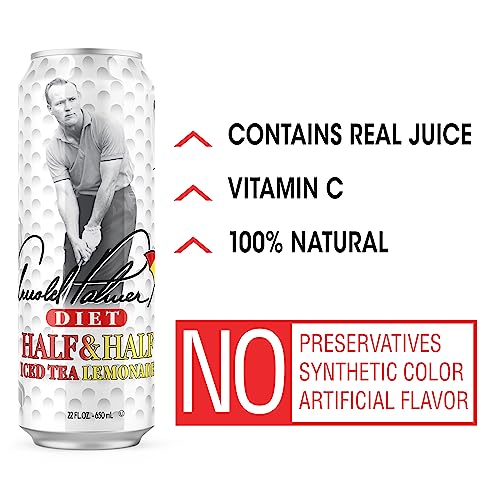 Image of AriZona Diet Arnold Palmer Half and Half - Big Can, 22 Fl Oz (Pack of 24)