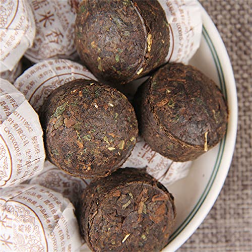 Té Puer maduro de 100g, fragancia de arroz glutinoso de Yunnan, té tuocha Puer, té orgánico Pu'er, árbol más antiguo… - Imagen 7