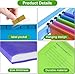 BOENFU 24 Pack Colored Hanging File Folders Letter Size Plastic File Folders with Adjustable Tabs, 2 Markers, Hanging Organizer File Folders for Efficient Filing
