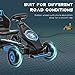 Aosom Kids Pedal Go Kart Ride-on Toy with Ergonomic Comfort, Pedal Car with Tough, Wear-Resistant Tread, Go Cart Kids Car for Boys & Girls with Suspension System, Safety Hand Brake, Ages 5-12, Blue