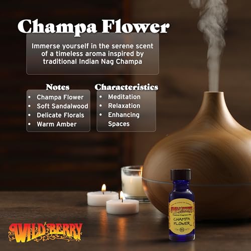 Aceite Aromático Champa Flower 0.5 oz Wildberry miniatura 2