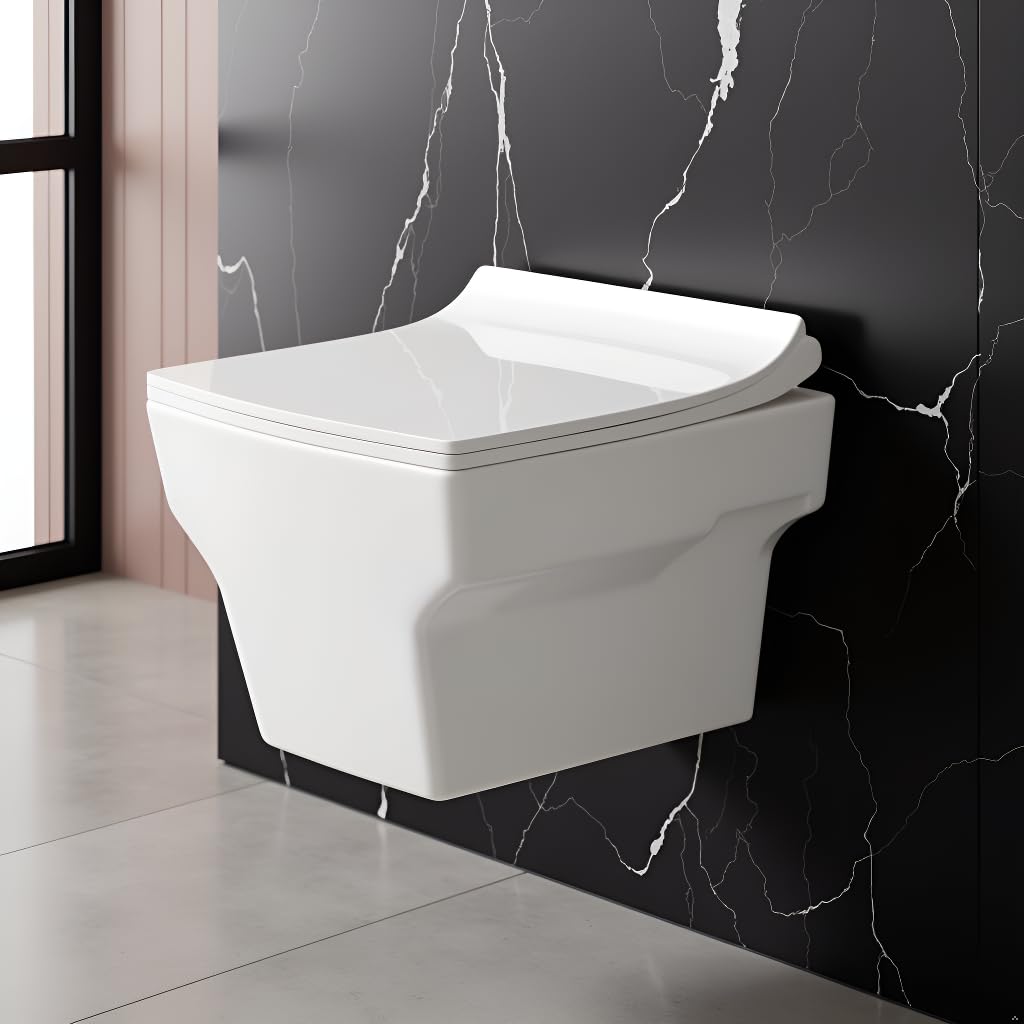 Wall Mounted Commode - Modern White Toilet -1 Wall Mounted Commode - Modern White Toilet -1