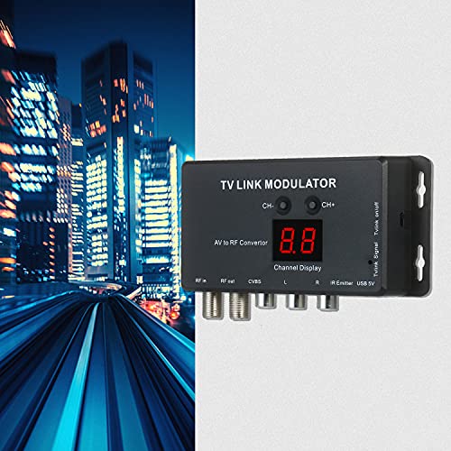 Modulador AV a RF HUIOP con extensor de infrarrojos TVLINK para conectar video 5