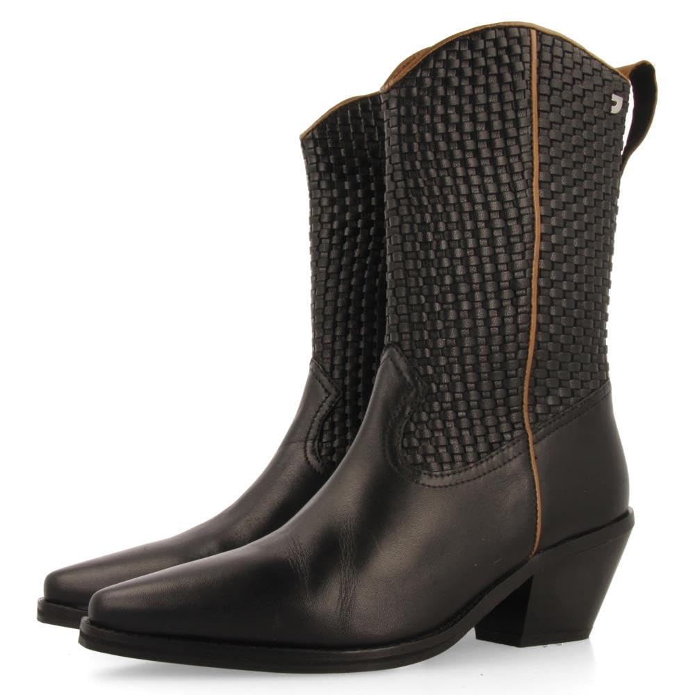GIOSEPPO AMPASS, Women's Boots, Black, 41 EU, Black/White, 8.5 UK