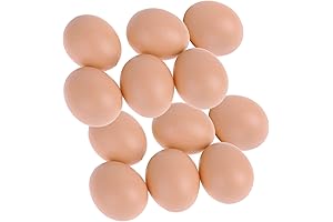 12-Pack Plastic Eggs: Realistic and Versatile for Easter and Decor