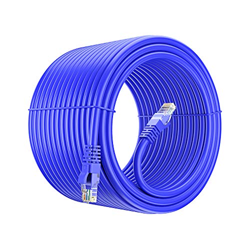 Ethernet Cable 250 Ft Pure Copper UL Listed LAN Utp, Cat 6 RJ45 Network Internet Cable Blue 250Ft