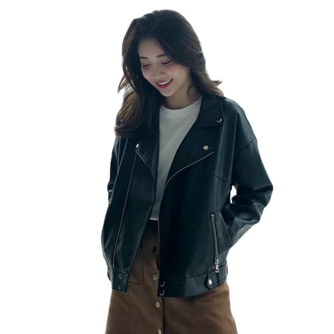 Amazon | [THLD] ライダースジャケット レディース レザーコート