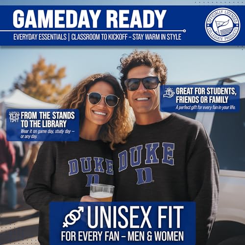 Image of NCAA College Sweatshirt Fleece Crewneck Pullover for Men and Women | Officially licensed NCAA college gameday crewneck pullover - 9 oz fleece lined sweatshirt with arch and logo design
