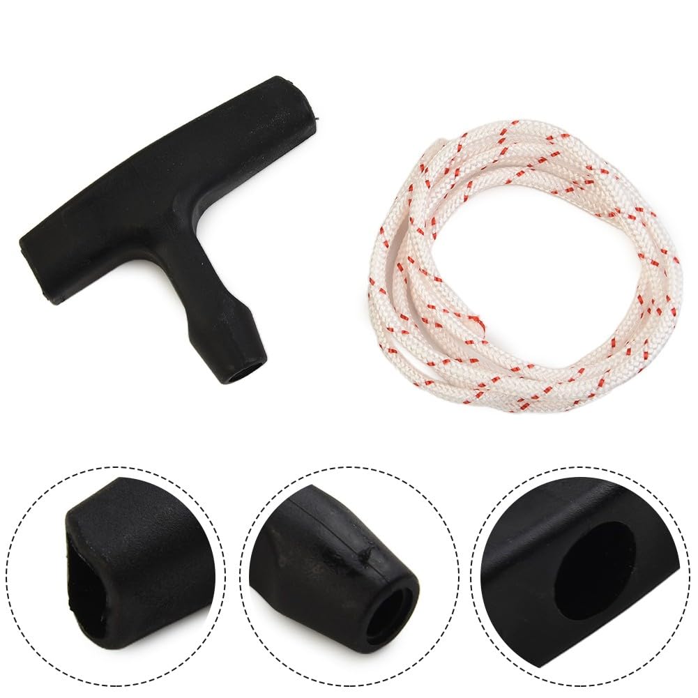 Elastostart Recoil Starter Handle with 4.5mm Rope, Compatible with STIHL TS400/TS410/TS420 and MS380-MS880 Series Chainsaws