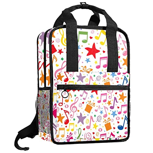 Sac à dos bretelles réglables multicolore grand compartiment pour partitions et fournitures