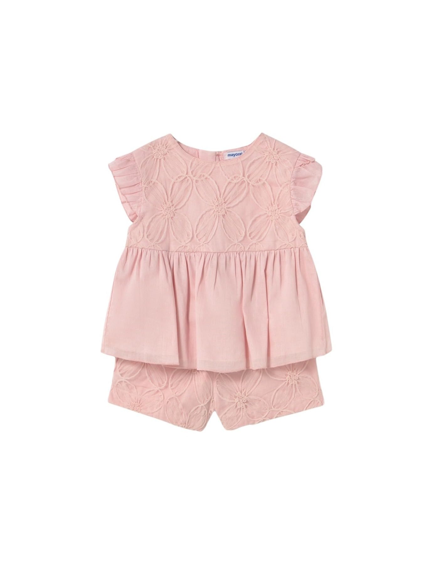 Mayoral Compl. Bermuda Tulle Ricamo per Bimba Rosa 24 Mesi (92cm)