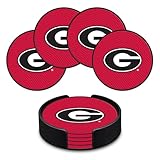 Rico Industries NCAA Georgia Bulldogs Classic Favorites: PVC Coaster Set (4-Pack)