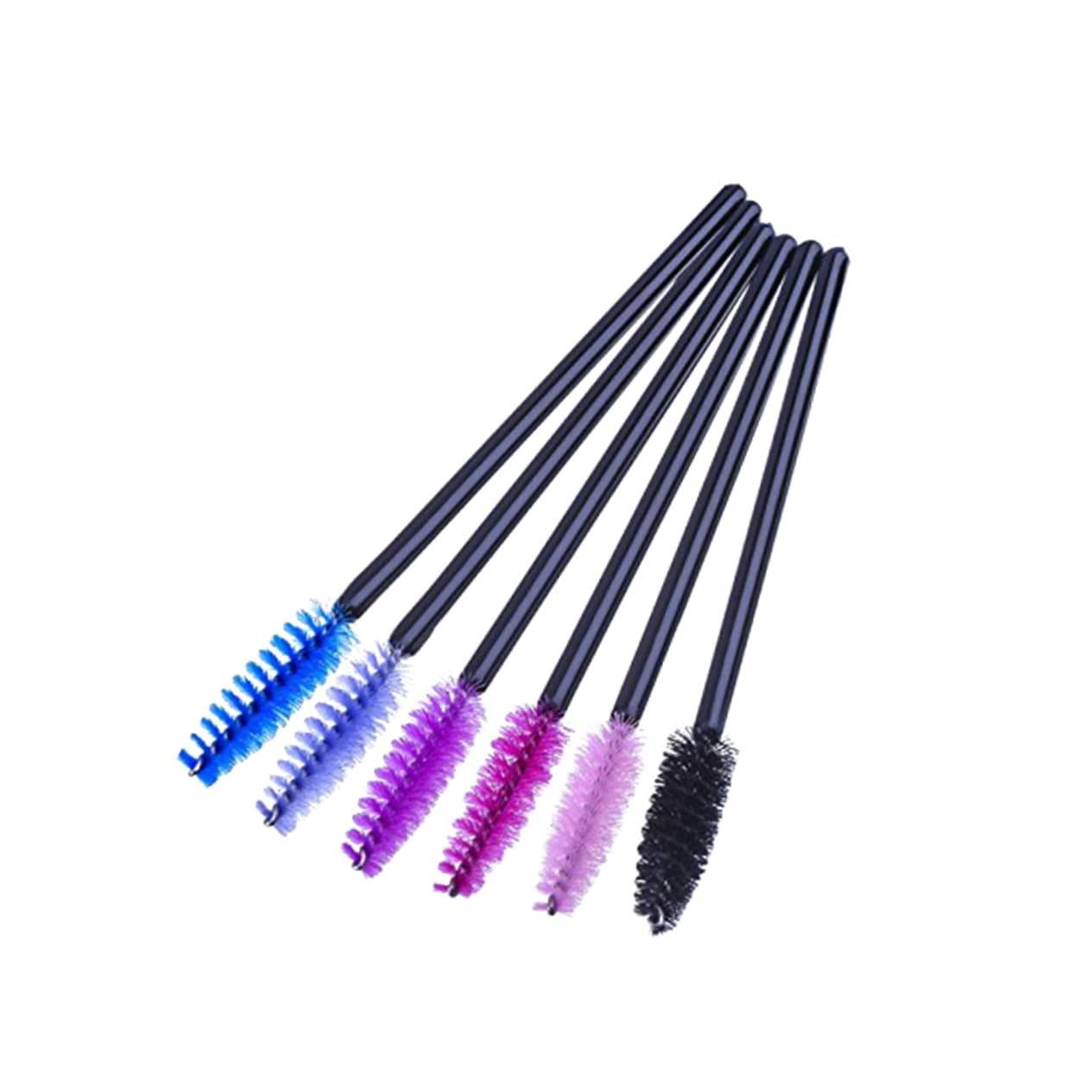 Beatifufu 300Pcs Multicolor Disposable Mascara Wands Eyelash Makeup Brush Applicators Kit for Professionals and Home Use Includes Shades No More Clumping