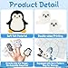 COcnny Polar Animal Finger Puppets - 13pcs Winter Arctic Antarctic Felt Finger Puppet with Bag Set Making Crafts Kit for Kids, Make Your Own Storytelling Toys, Role Play for Boy Girl Toddles Ages 3-8