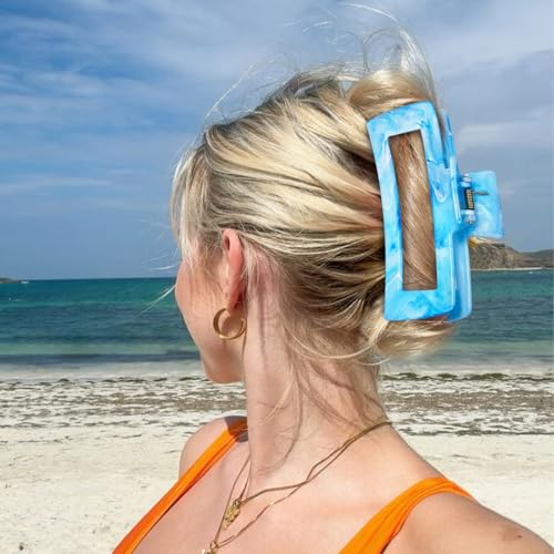 SHINLEA 3Pcs Hair Claw Clips for Women, 5 Inch Non slip Large Claw Clip - image 4