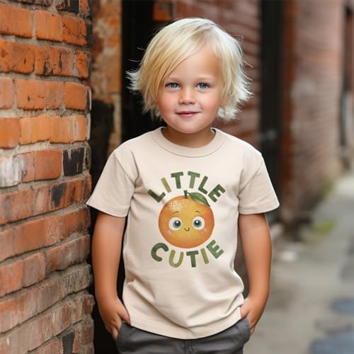 Little Cutie Toddler Shirt - Cute Kids Orange Fruit Lover Gift - Natural Toddler & Youth Graphic Tee4