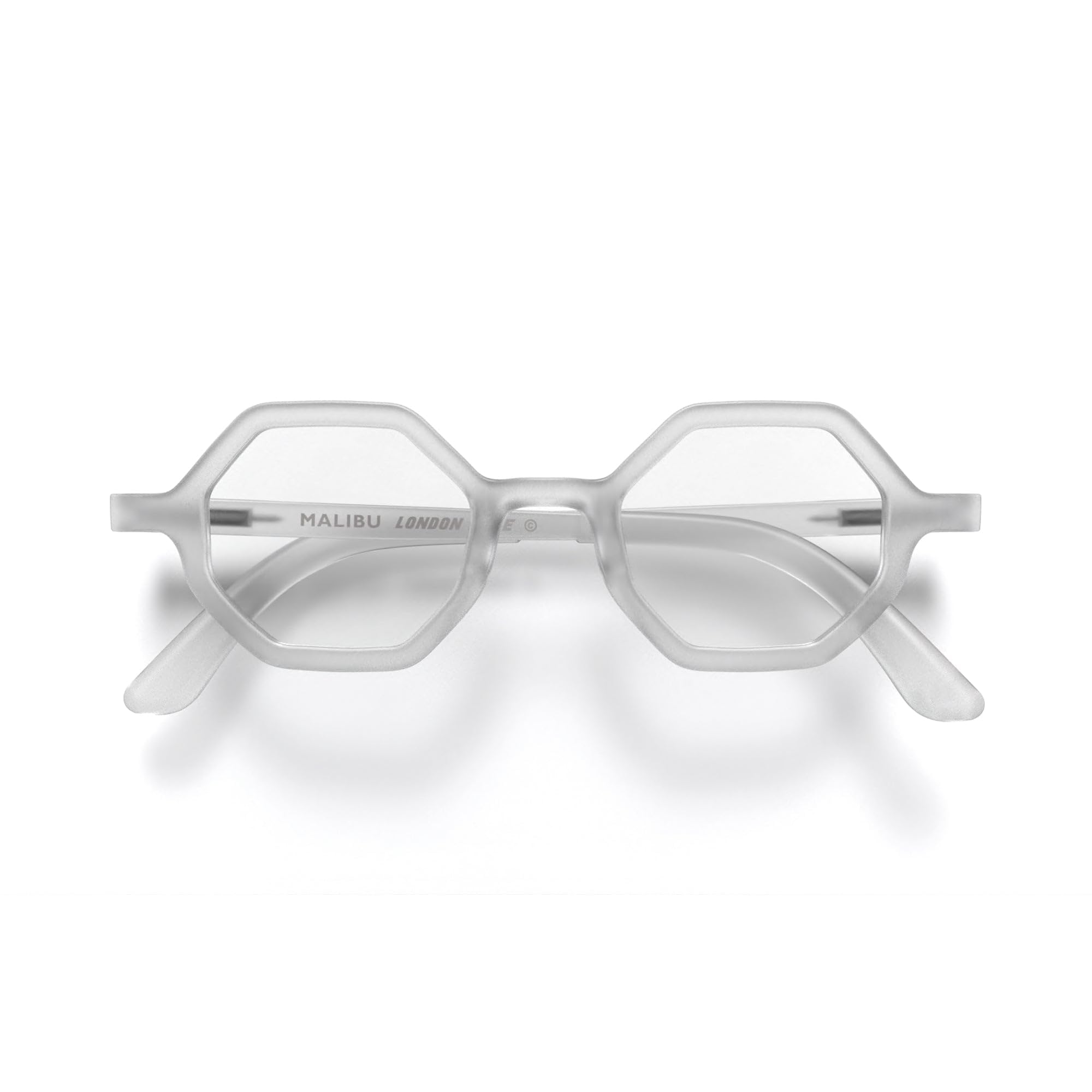 LONDON MOLE® Malibu reading glasses, Rubberised Transparent, Frame: 140mm x 42mm, Bridge: 16mm, Temple: 147mm