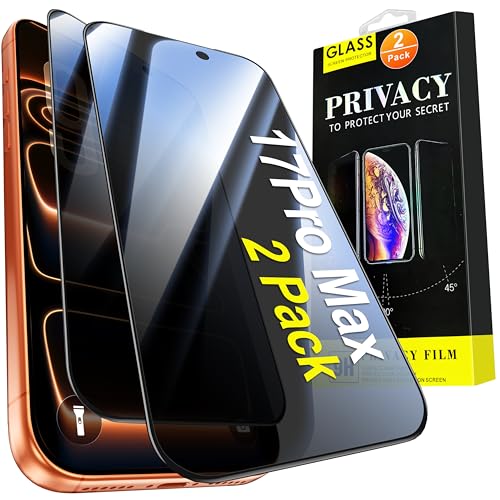 Oneagle 2 Pack for iPhone 17 Pro Max Privacy Screen Protector 6.9 inch