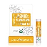 balsamos labiales naturales recetas Protege del clima Alteya Organic Bálsamo Labial de Jazmín y Ylang-Ylang 4.5 gr – USDA Certificado Orgánico Producto para Cuidado Labial Basado en Aceites Esenciales Hidratantes y Mantequillas Botánicas Nutritivas