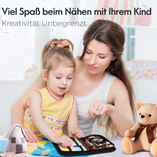 Coquimbo Nähset mit Nähzubehör, Nähzeug Weihnachtsgeschenke für Frauen Anfänger Reisende Kinder Adventskalender 2025 Füllung, Nähset Grundausstattung Sewing Kit für Hause Reise Camping & Notnähen