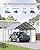 VEVOR Oversized Metal Carport, 12' x 20' Heavy Duty Carport with Galvanized Steel Frame & Roof, Car Tent Garage Shade with Removable Sidewalls, Multi-Use Car Shelter for Pickup, Boat, Car & Tractors