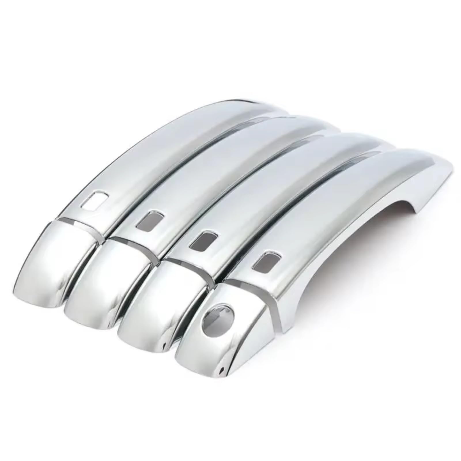 Qdzvalumv Silver Car Door Handles Cover Shell Compatible With Q3 2012-2018 Car Door Handle Cover Sticker Styling Auto Accessories Exterior Outer Shell Trim Protector Set(Silver)