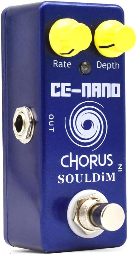 Mini Guitar Pedal Chorus Electric Guitar Effect Pedal with True Bypass Guitar Pedal Guitar Parts & Accessories (Chorus)
