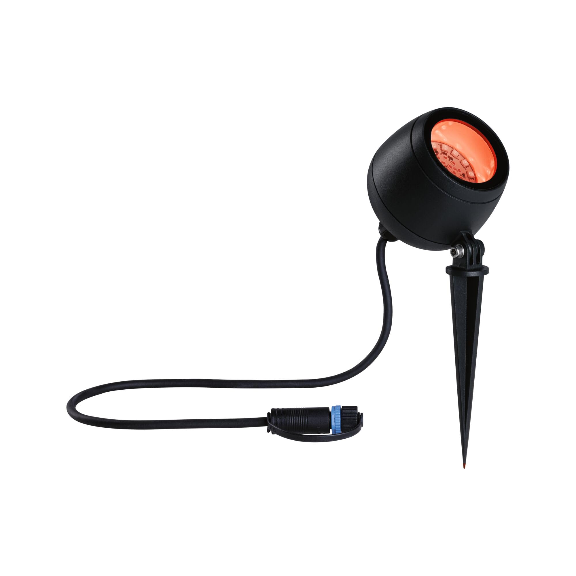 Paulmann 94769 Plug & Shine Projecteur de jardin LED Kikolo Smart Home Zigbee IP65 6,2W 400lm gradable 261mm Anthr. plast./Alu 3000-6500K RGBW+