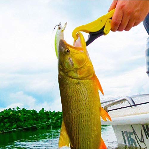 Alicate Pesca Contenção Pega Peixe Marine Sports Fishing Grip Amarelo