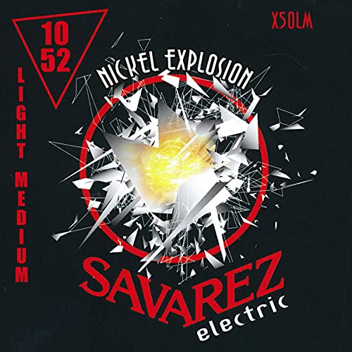 サバレス エレキギター弦 SAVAREZ NICKEL EXPLOSION LINE ELECTRIC GUITAR STRINGS (X50LM ライト/ミディアム MIX, 1セット)