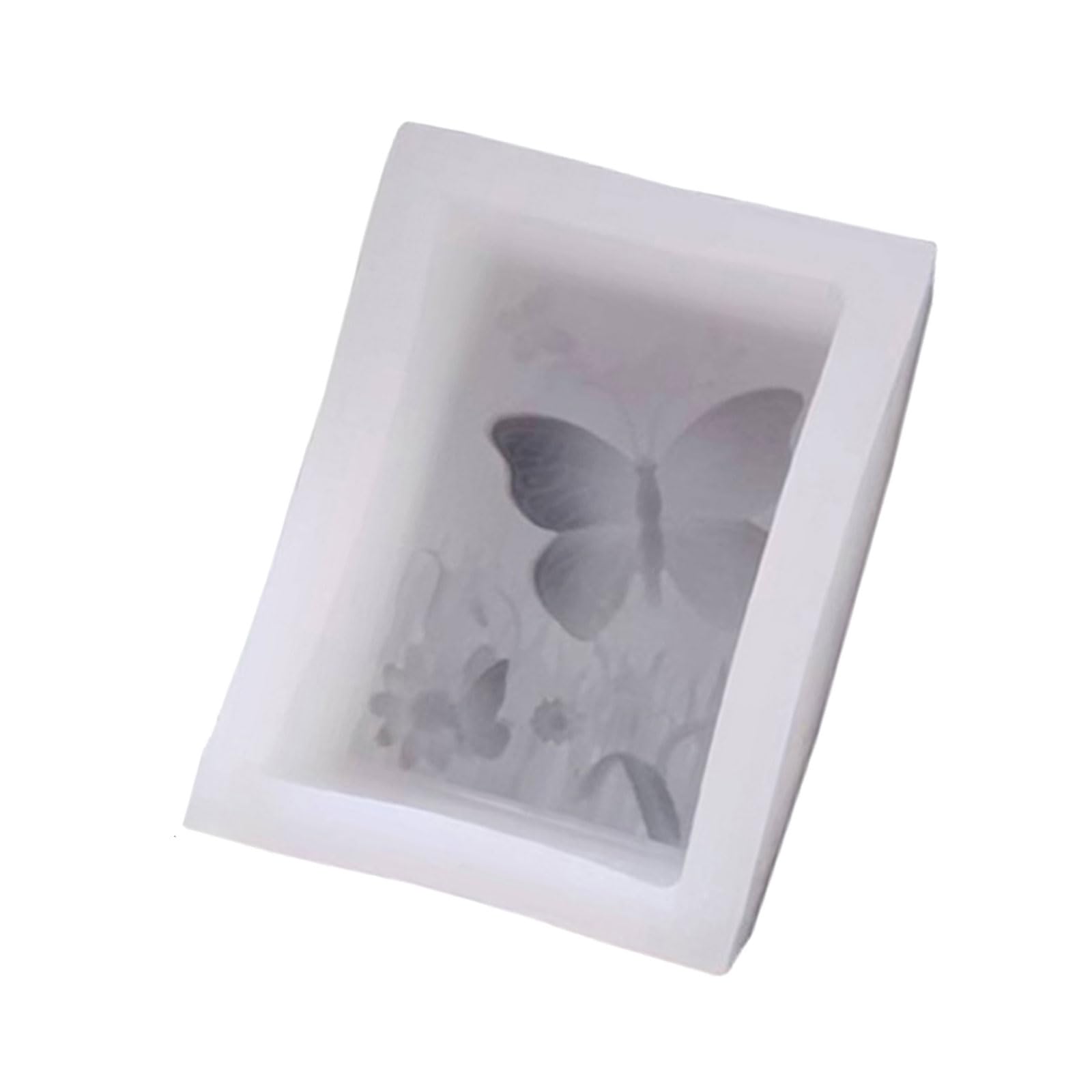 OSNIYAW Silicone Craft Mould with Orchids, Grass, Dragonflies, Butterflies, Flower Details for Baking and Candle Making Baking Mould Made of Food-Grade Silicone